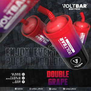 Voltbar Switch Vape – 12,000 Puffs, 30+ Flavors Available